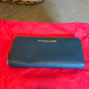 Michael Kors, blue long wallet